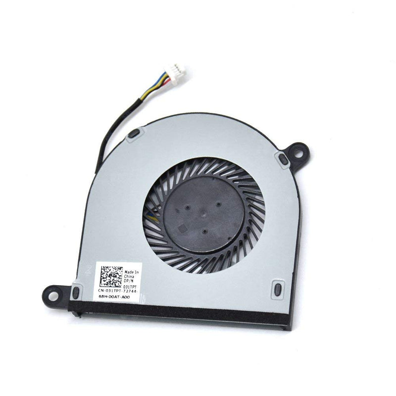  [AUSTRALIA] - BAY Direct Replacement 4-Wire 4-Pin CPU Cooling Fan for Dell Inspiron 13 5000 5368 5378 5379 13MF Inspiron 15 7378 7579 7569 Series Compatible Part Number: 31TPT 031TPT CN-031TPT