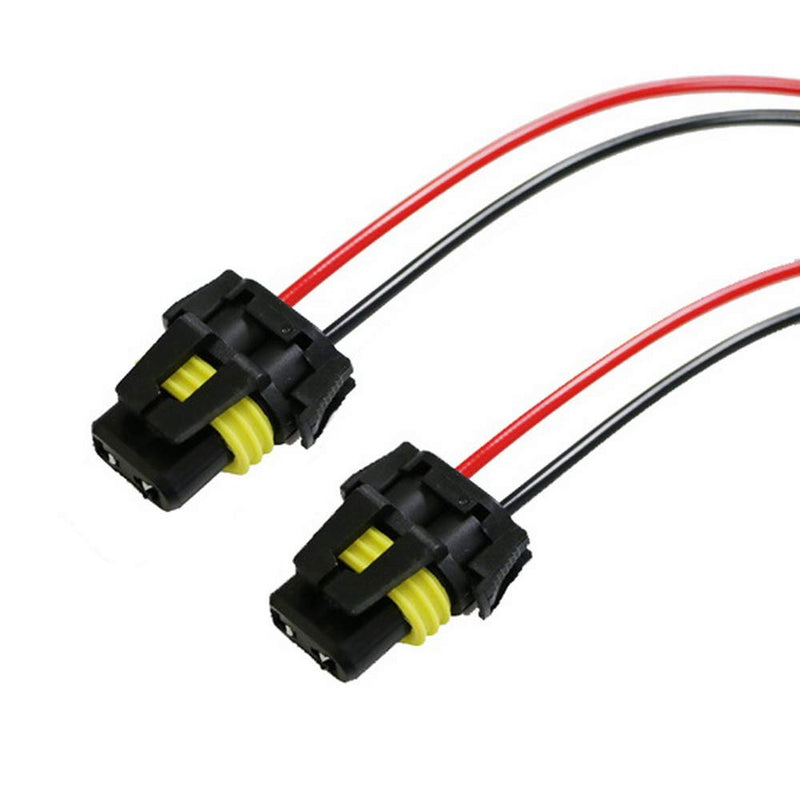  [AUSTRALIA] - iJDMTOY (2) 900-Series 9005 9006 Female Adapter Wiring Harness Sockets Wire Compatible With Headlights Fog Lights