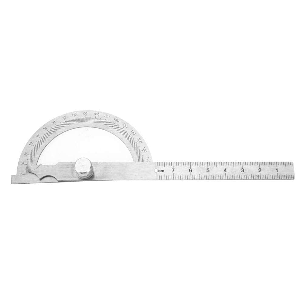  [AUSTRALIA] - Stainless steel protractor, 0-180 degrees 15 cm digital inclinometer protractor goniometer angle finder measuring device ruler (150 x 200 mm) 150 x 200 mm