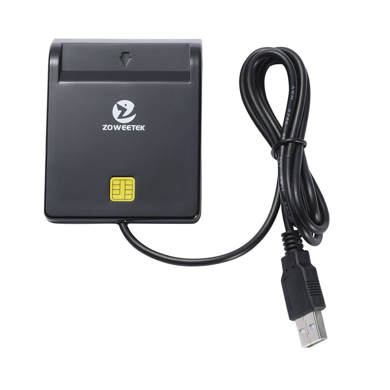 ZOWEETEK CAC Card Reader Military, Smart Card Reader DOD Military USB Common Access CAC, Compatible with Windows, Mac OS and Linux - LeoForward Australia