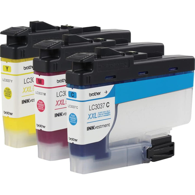  [AUSTRALIA] - Brother Genuine LC30373PKS, 3-Pack Super High-Yield Color INKvestment Tank Ink Cartridges, Includes 1 Cartridge Each of Cyan, Magenta and Yellow Ink, Page Yield Up to 1,500 Pages/Cartridge, LC3037