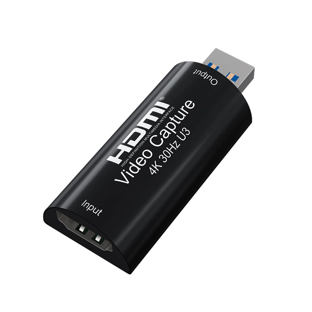  [AUSTRALIA] - 4K HDMI Video Capture Card, BIFALE (Full 1080P 60FPS Output) USB 3.0 Game Capture Card for Gaming, Recording or Live Streaming Broadcasting and More Blazing Black