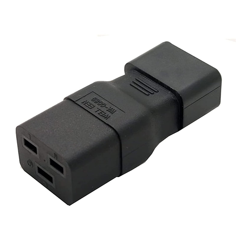  [AUSTRALIA] - Dracaena PDU UPS Power IEC Male C14 to Female C19 Adapter IEC Connector New (2 pcs/Pack)