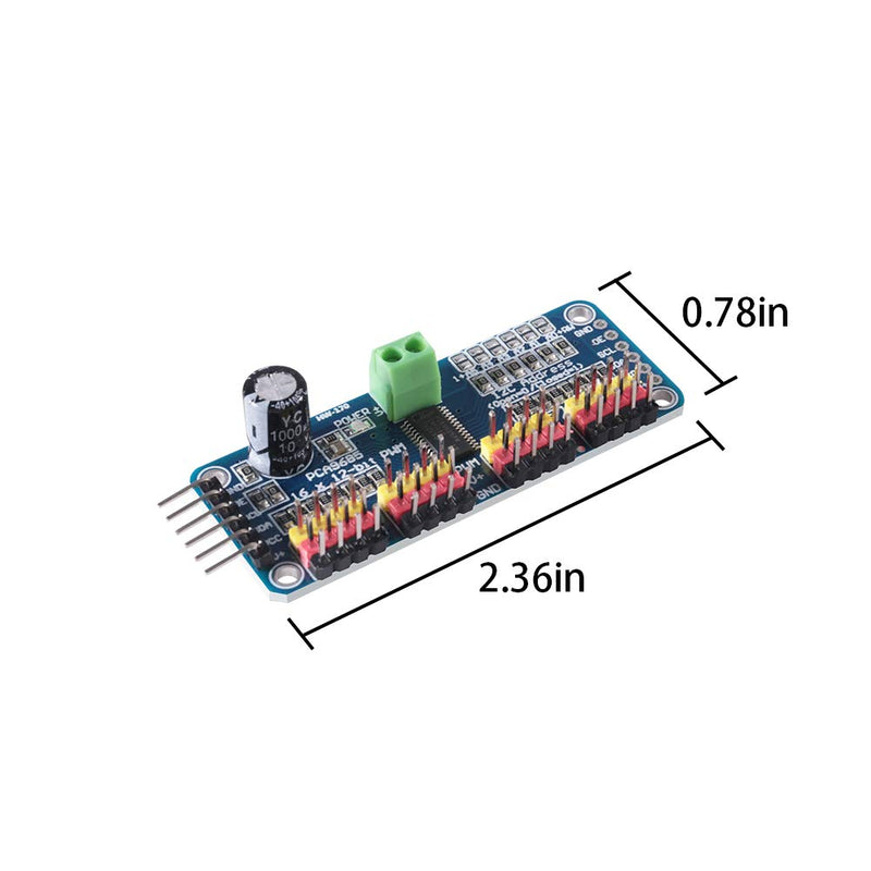  [AUSTRALIA] - ACEIRMC 3pcs 16 Channel PWM Servo Motor Driver PCA9685 IIC Module 12-Bit for Arduino Robot or Raspberry pi