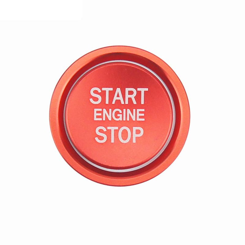 shunyang Car Engine Start Stop Push Button Cover Trim Ignition Key Ring Trim Car Auto Interior Decoration Sticker for A4 A5 A6 A7 Q5 (Red) Red - LeoForward Australia