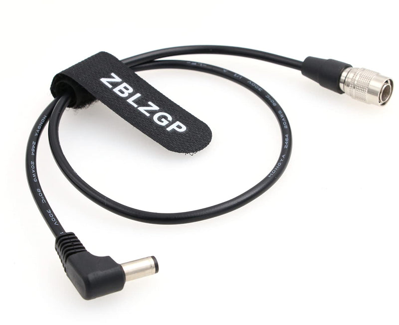  [AUSTRALIA] - ZBLZGP Right Angle 2.5 DC to Hirose 4 Pin Male Power Cable for Zoom F8 / Zoom F4 / Sound Devices / Blackmagic Straight Cable