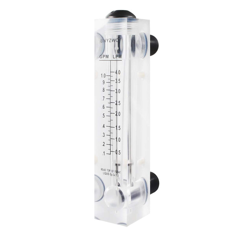 BNYZWOT Tubig Liquid Daloy ng Metro Flowmeter 1/2 PT Thread M-15 0.1-1GPM 0.5-4LPM - LeoForward Australia