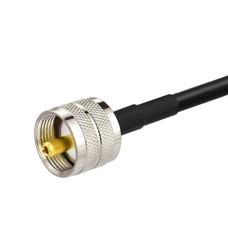  [AUSTRALIA] - Bingfu Vehicle Ham Radio Mobile Radio Antenna VHF UHF 136-174MHz 400-470MHz Car Truck Amateur Radio NMO Mount Low Profile Antenna with Lip Mount Fixed Bracket PL259 Male 5m 16.5 feet RG58 Cable