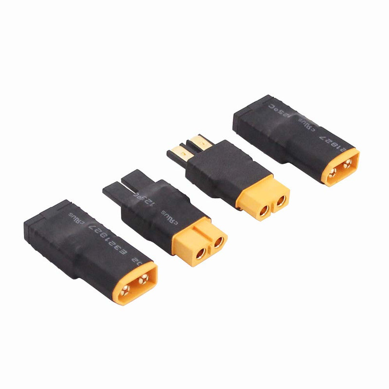  [AUSTRALIA] - OliRC 4pcs Compatible with TRX Style to XT60 XT-60 Male Female Connector Adapter(C155-4)