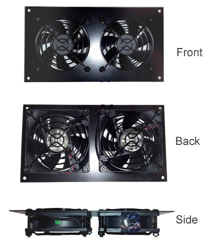  [AUSTRALIA] - CabCool 802 Lite Dual 80mm Fan Cooling Kit for Cabinet & Home Theaters