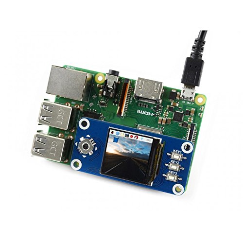  [AUSTRALIA] - 1.3inch IPS LCD Display HAT Module 240x240 Pixels SPI Interface with Embedded Controller Compatible with Raspberry Pi Zero/Zero W/Zero WH/2B/3B/3B+ Wide Viewing Angle