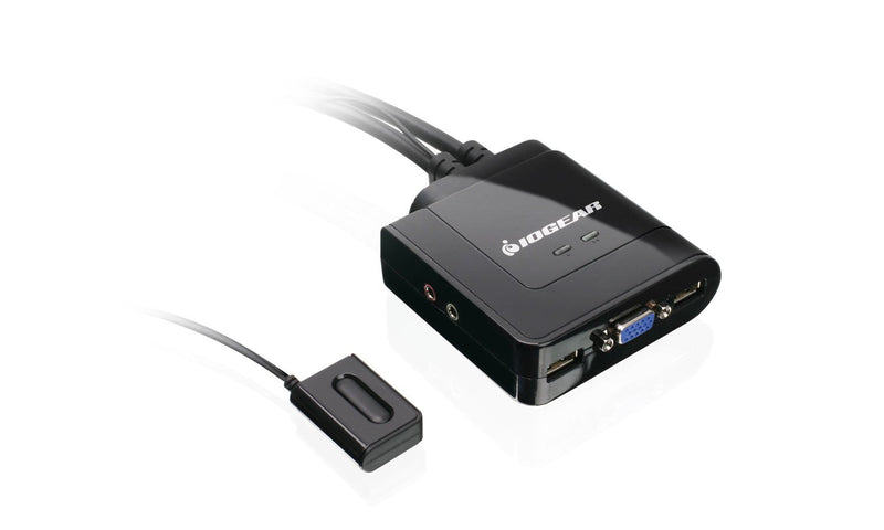  [AUSTRALIA] - IOGEAR 2-Port VGA and Mini DisplayPort Cable KVM Kit with Audio, GCS72MDPKIT USB VGA and Mini DisplayPort
