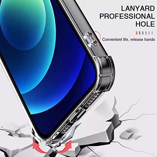 Transparent Shockproof - iPhone 12 Pro Back Cover (Black Transparent) Black Transparent - LeoForward Australia