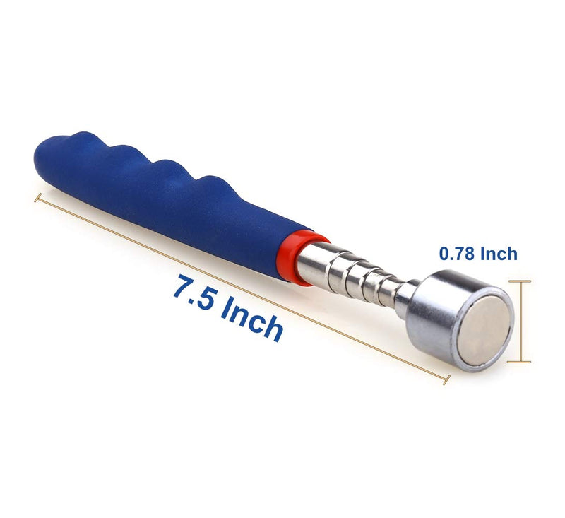  [AUSTRALIA] - 20 lbs Magnetic Telescoping Pick Up Tool for Small Metal Tools Extends from 7 to 30 inches / 185-720mm (Blue) Blue