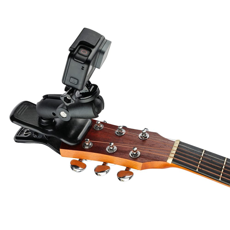  [AUSTRALIA] - POWRIG Guitar Phone Holder Mount, Action Camera Mount for Guitar