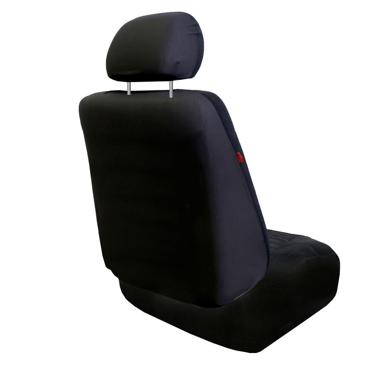  [AUSTRALIA] - FH Group Universal Fit Flat Cloth Pair Bucket Seat Cover, (Orange/Black) (FH-FB050102, Fit Most Car, Truck, Suv, or Van) Orange/Black