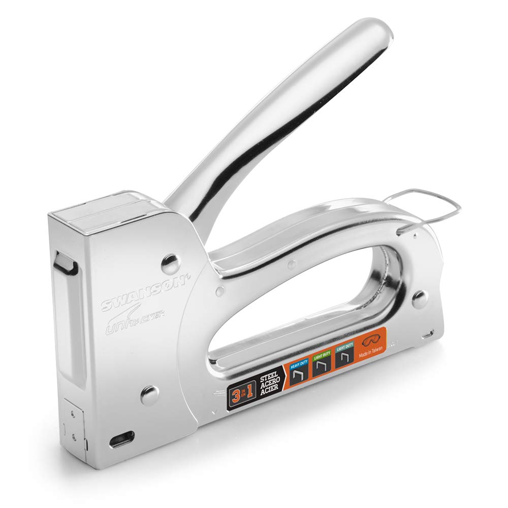  [AUSTRALIA] - Swanson Tool Co STA753 AM Unitacker 3 in 1 Steel Staple Gun; Works with Arrow Heavy Duty (T50) & Light Duty (JT21) Staples and Ships with 2,700 Assorted Staples