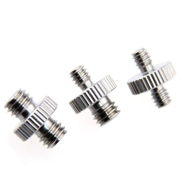  [AUSTRALIA] - CAMVATE 5/8"-27 Male to 1/4"-20 Female Mic Screw Adapter + 1/4" Male to 1/4" Male & 1/4" Male to 3/8" Male & 3/8" Male to 3/8" Male Thread Screw Adapter for Camera Tripod