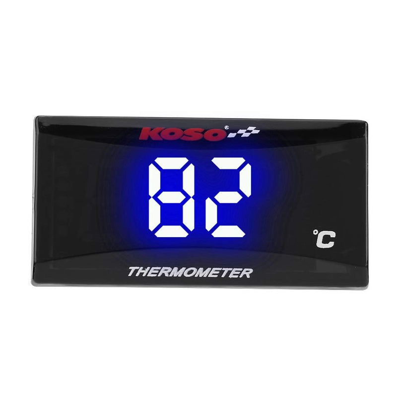 [AUSTRALIA] - KIMISS Motorcycle Digital Thermometer WaterTemperature Meter Gauge with Blue Light