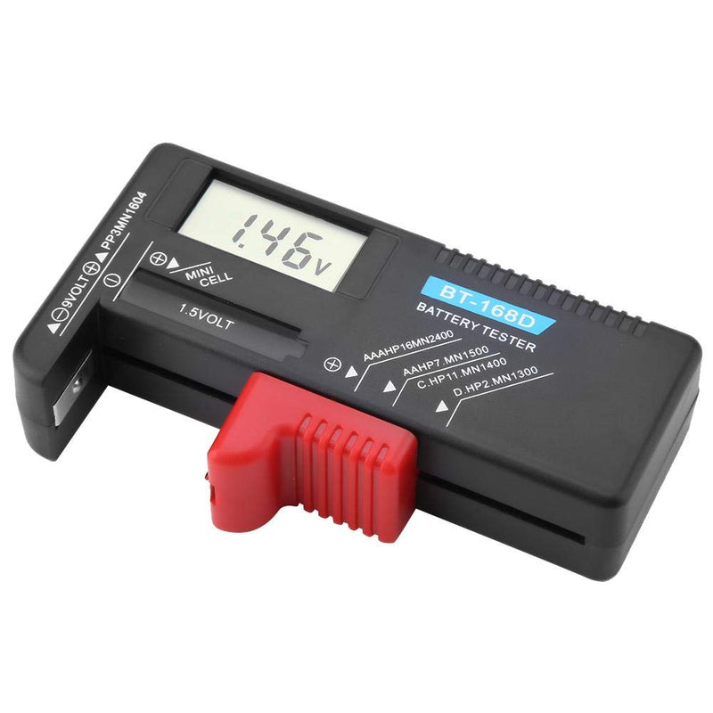AA/AAA/C/D/9V/1.5V Battery Tester,BT-168D Button Cell Universal Digital LCD Battery Voltage Tester to Test All Different Kinds of Batteries to Test The Capacity of Battery - LeoForward Australia