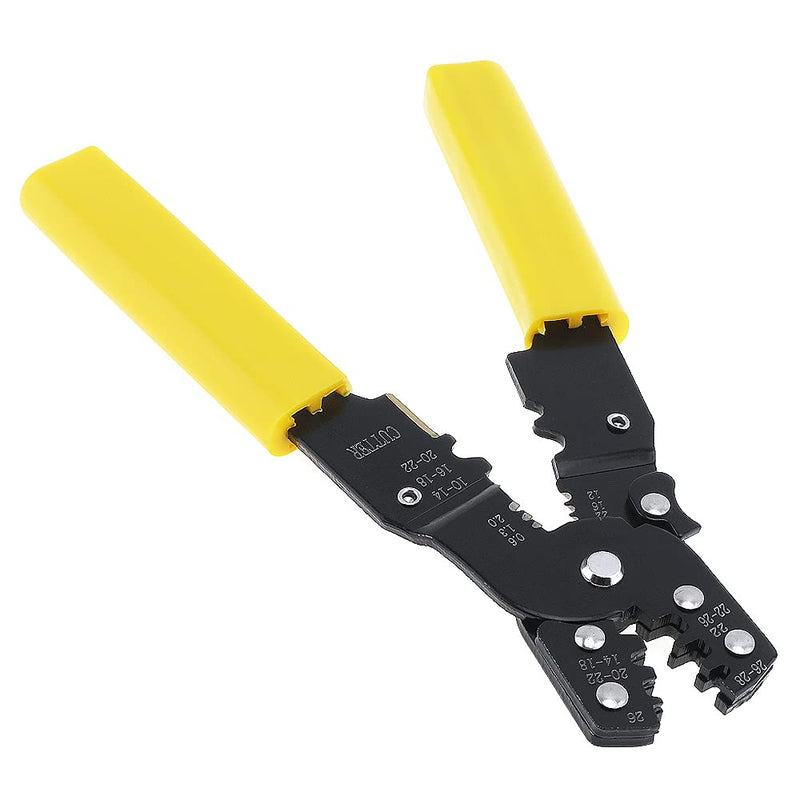  [AUSTRALIA] - OriGlam Wire Crimper, Wire Cutter, Wire Stripper, Crimper, Cutter Electrical Multi-Tool, Network Cable Cutting Stripping Crimper for Video, Telecom, Datacom