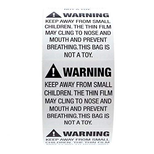 Suffocation Warning Labels/FBA Suffocation Warning Labels/2"x 2" 1000 Quantity - LeoForward Australia