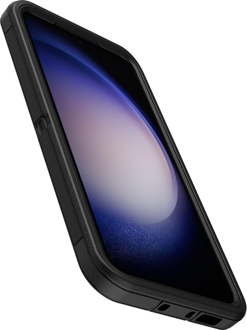  [AUSTRALIA] - OtterBox Galaxy S23+ (Only) - Defender Series Case - Black, Rugged & Durable - with Port Protection - Includes Holster Clip Kickstand - Microbial Defense Protection - Non-Retail Packaging