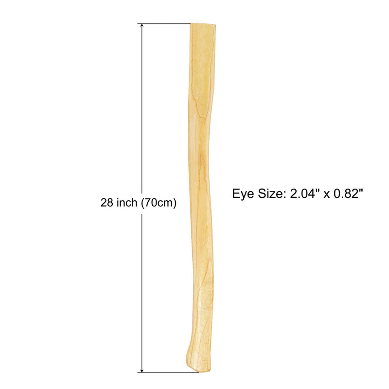  [AUSTRALIA] - uxcell Wood Replacement Handle 28 Inch Long Curved Replaceable Handle for Axe Hammer Oval Eye