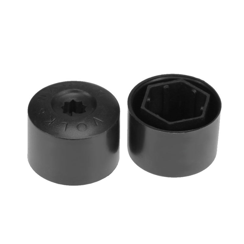 Saihisday Set of 20 Wheel Bolt Lug Nut Cover Cap 17mm with Removal Tool Dismantle for VW Wheel 1K0 601 173 - LeoForward Australia