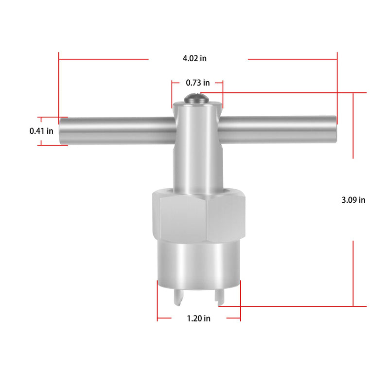  [AUSTRALIA] - 86712 Cartridge Puller for Moen Tub Shower Cartridges 1200 1222 1225 Series Alloy Aluminum Made Replace 104421