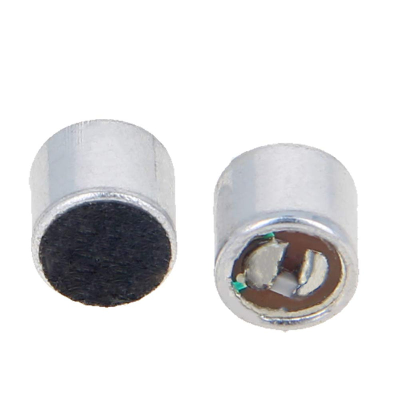  [AUSTRALIA] - Fielect 10Pcs 6050L-60DB Electret Microphone Pickup 6mm x 5mm Cylindrical Condenser MIC with Solder Joint