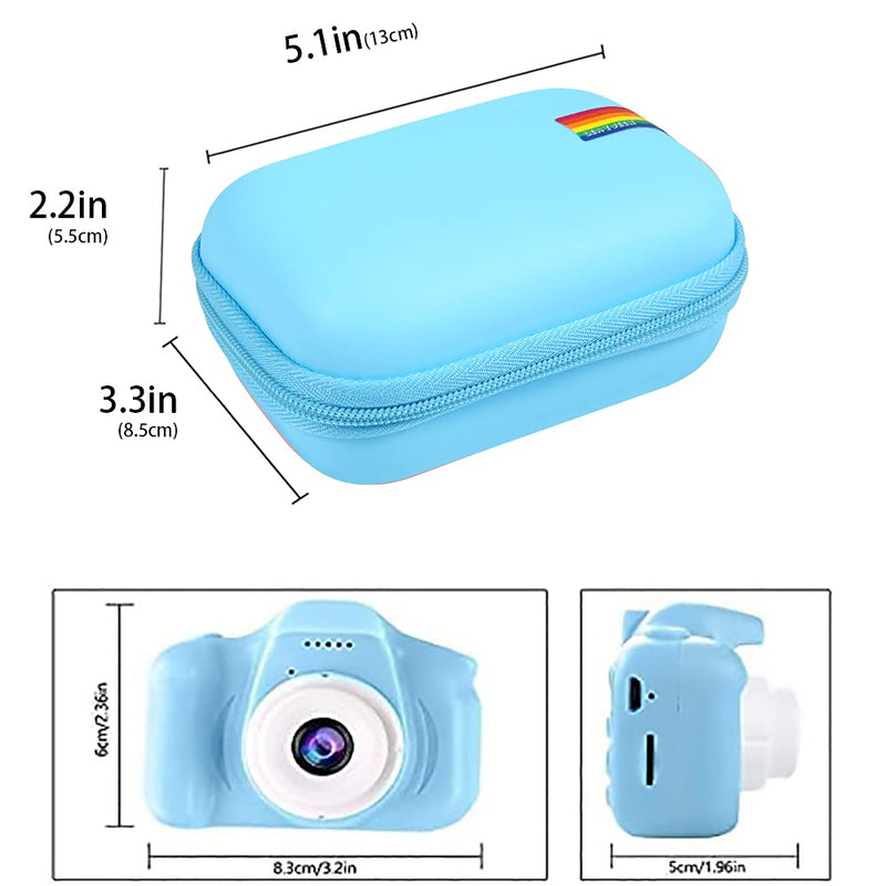  [AUSTRALIA] - Leayjeen Kids Camera Case Compatible with HIMEN Kids Camera Toys Christmas Birthday Gifts (Case Only) --Blue
