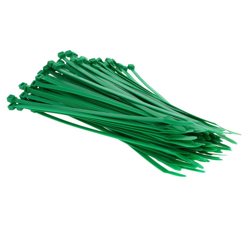  [AUSTRALIA] - MroMax Cable Zip Ties 7.87 Inch x 0.19 Inch(L x W) Self-Locking Nylon Tie Wraps Green 150pcs 7.87"x 0.19"