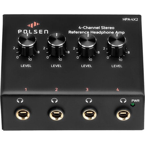  [AUSTRALIA] - Polsen HPA-4X2 4-Channel Stereo Reference Headphone Amplifier