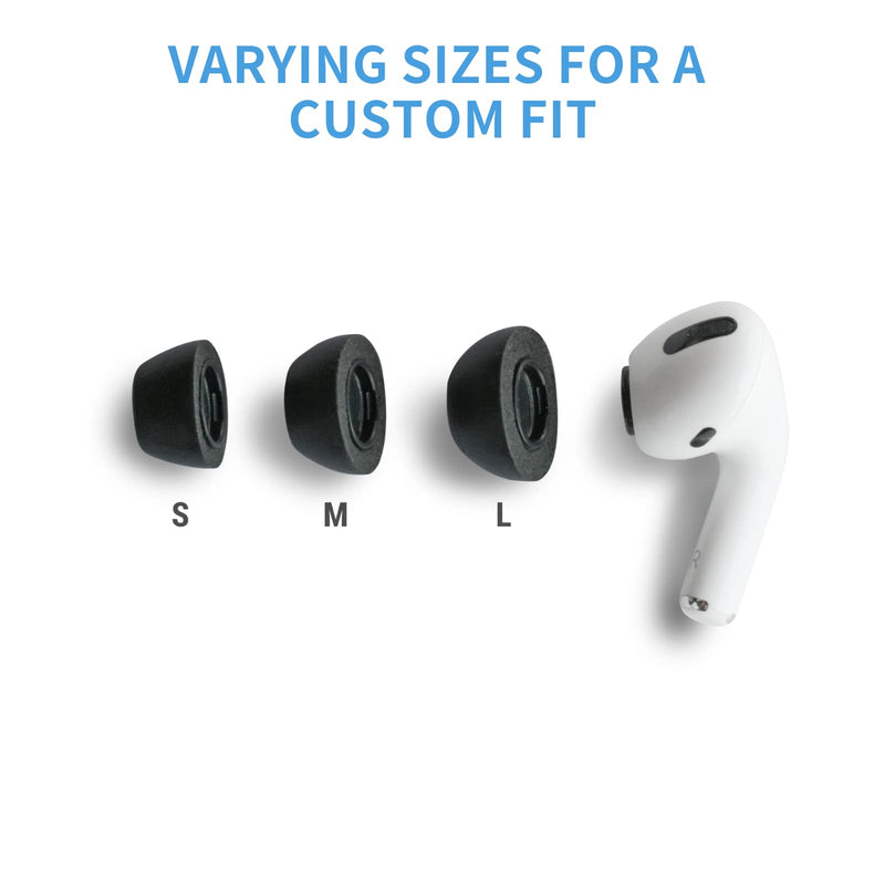  [AUSTRALIA] - COMPLY Foam Ear Tips for Apple AirPods Pro Generation 1 & 2, Ultimate Comfort| Unshakeable Fit| Assorted S/M/L, 3 Pairs Assorted Small/Medium/Large
