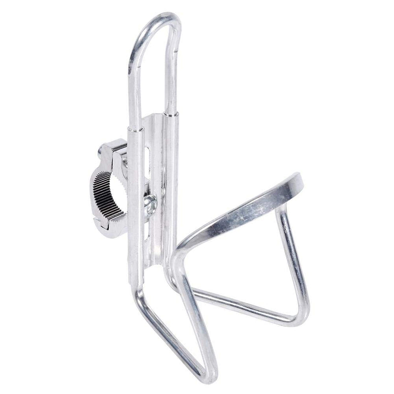  [AUSTRALIA] - Motorcycle Drink Cup Holder Motorbike Water Beverage Support Handlebar Bottle Adapter (Silver Color) Silver Color