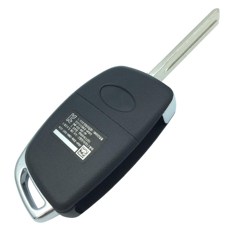  [AUSTRALIA] - Replacement Uncut Key Remote Fob Case 4 Buttons fit for Hyundai Sonata Santa Fe Flip Key Remote Control Key Fob Shell