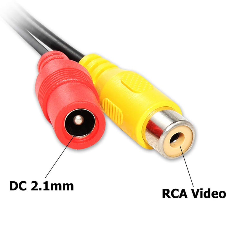 4 Pin to RCA Adapter, M12 4-Pin Male to RCA AV DC Female Connector Wire, RCA to 4-PIN Monitor/Camera Adapter Video Cable for Car Camera - LeoForward Australia