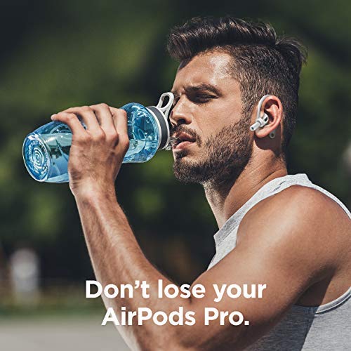 elago Ear Hooks Designed for Apple AirPods Pro and Designed for AirPods 1 & 2, Ergonomic Design, Durable TPU Construction, Full Access (White) [US Patent Registered] White - LeoForward Australia