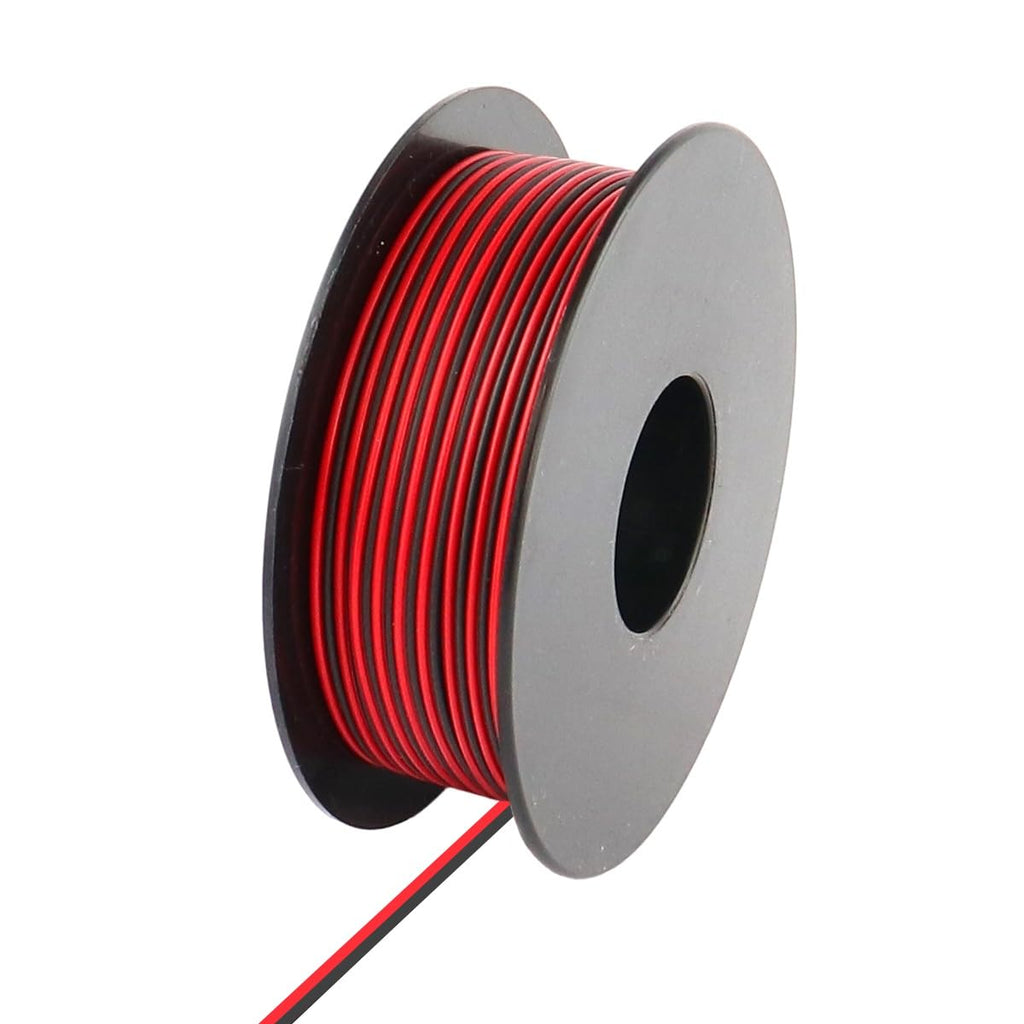  [AUSTRALIA] - Xenterio LiYZ flat cable (twin strands), highly flexible, 2x0.14mm², 25m spool, core colors red/black