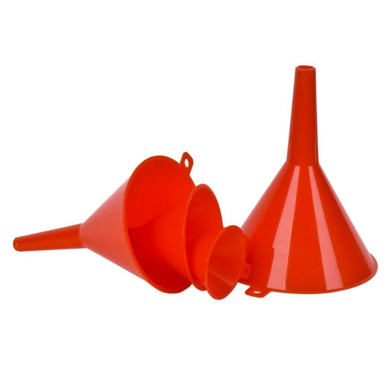 DEDC Gas Funnels Plastic Funnel 2 Set of 8 for Car Automotive Mini Small Large Red 8pcs Oil Funnels - LeoForward Australia