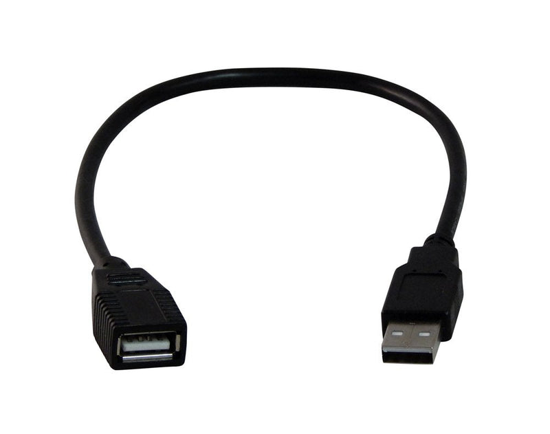  [AUSTRALIA] - Your Cable Store Black 1 Foot USB 2.0 High Speed Extension Cable 01 Ft