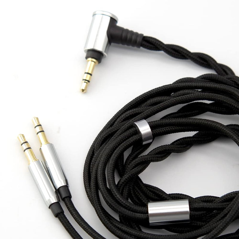  [AUSTRALIA] - FAAEAL Replacement Cable for Hifiman SUNDARA Ananda,Upgrade Cable for Hifiman HE4XX/HE-400i/HE560/HE-350/HE1000 Headphone 2.5mm/3.5mm/4.4mm to Dual 3.5mm Jack Male Cord 1.45meters/4.7ft (3.5mm Jack)