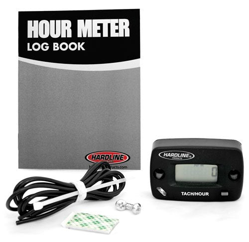  [AUSTRALIA] - Hardline Products HR-8061-2 Hour Meter/Tachometer for up to 2-Cylinder Engines One Size