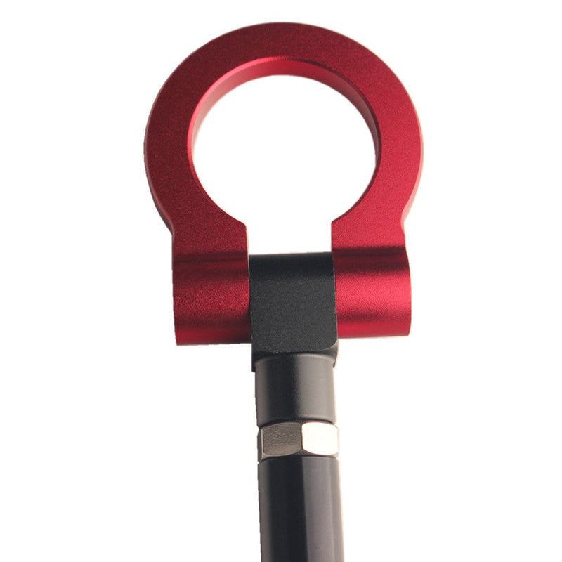  [AUSTRALIA] - DEWHEL JDM Folding Screw On Racing T2 Tow Hooks Front Rear for 2016-up 6th Gen Chevy Camaro (Red) Red