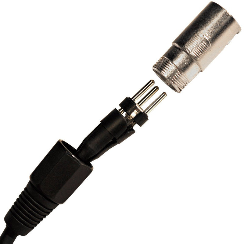  [AUSTRALIA] - SEISMIC AUDIO - SAXLX-3 - 3' Black XLR Male to XLR Female Patch Cable - Balanced - 3 Foot Patch Cord