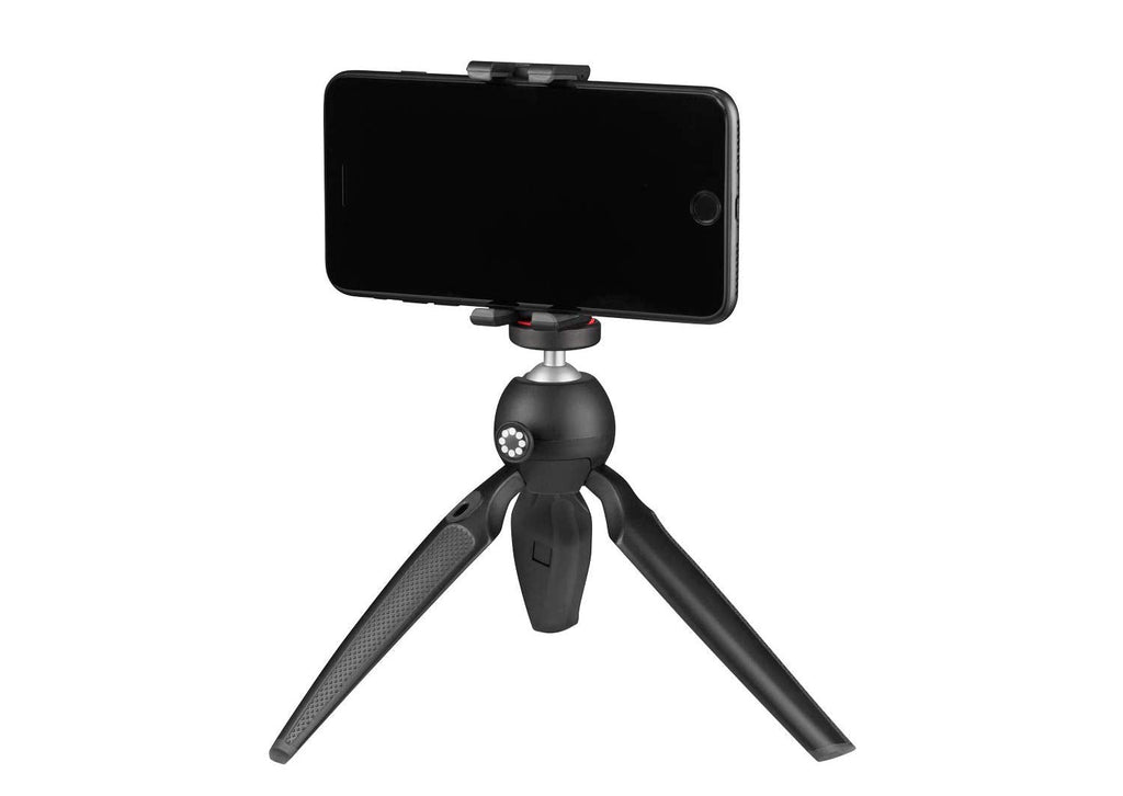  [AUSTRALIA] - JOBY Handypod Mobile Mini Tripod with GripTight One Mount for Smartphone, Vlogging, Compact Cameras, LED, Microphones, Action Cameras, Black Tripod with Phone Clamp