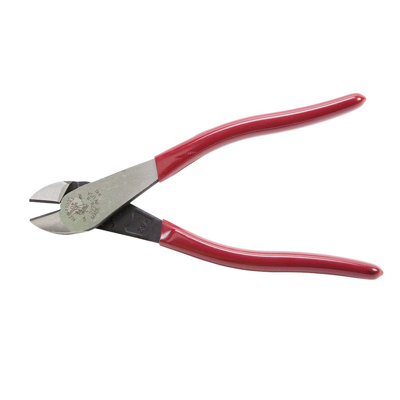  [AUSTRALIA] - Klein Tools D228-8 Diagonal Cutters, Linesman Pliers with Short Jaw and Beveled Cutting Edges, 8-Inch High Leverage Color Coded Wirecutters 8"