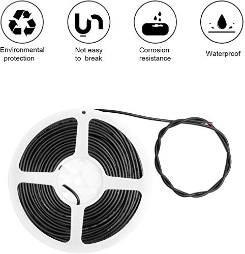 [AUSTRALIA] - 65.6ft 22 AWG 2 Conductor Wire, UL Listed Insulated Stranded Wire, Red & Black Tinned Copper Hookup Wire, 2 Pin with Black Reel Package, Extension Electrical Cord for LED Strip Lights 22AWG 65.6FT