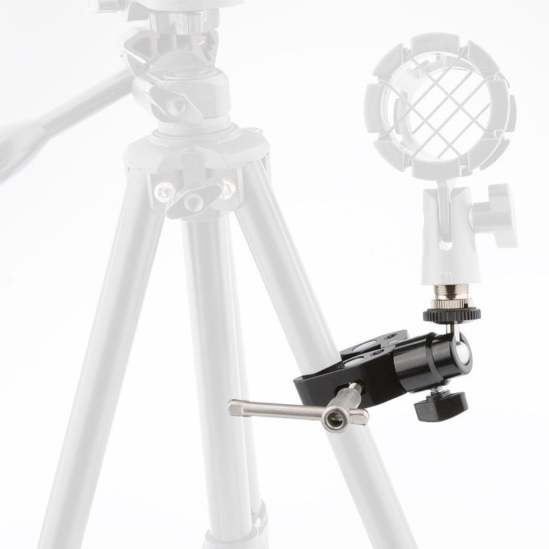  [AUSTRALIA] - CAMVATE Crab Clamp Articulated 1/4 Mini Ball Head for Microphones
